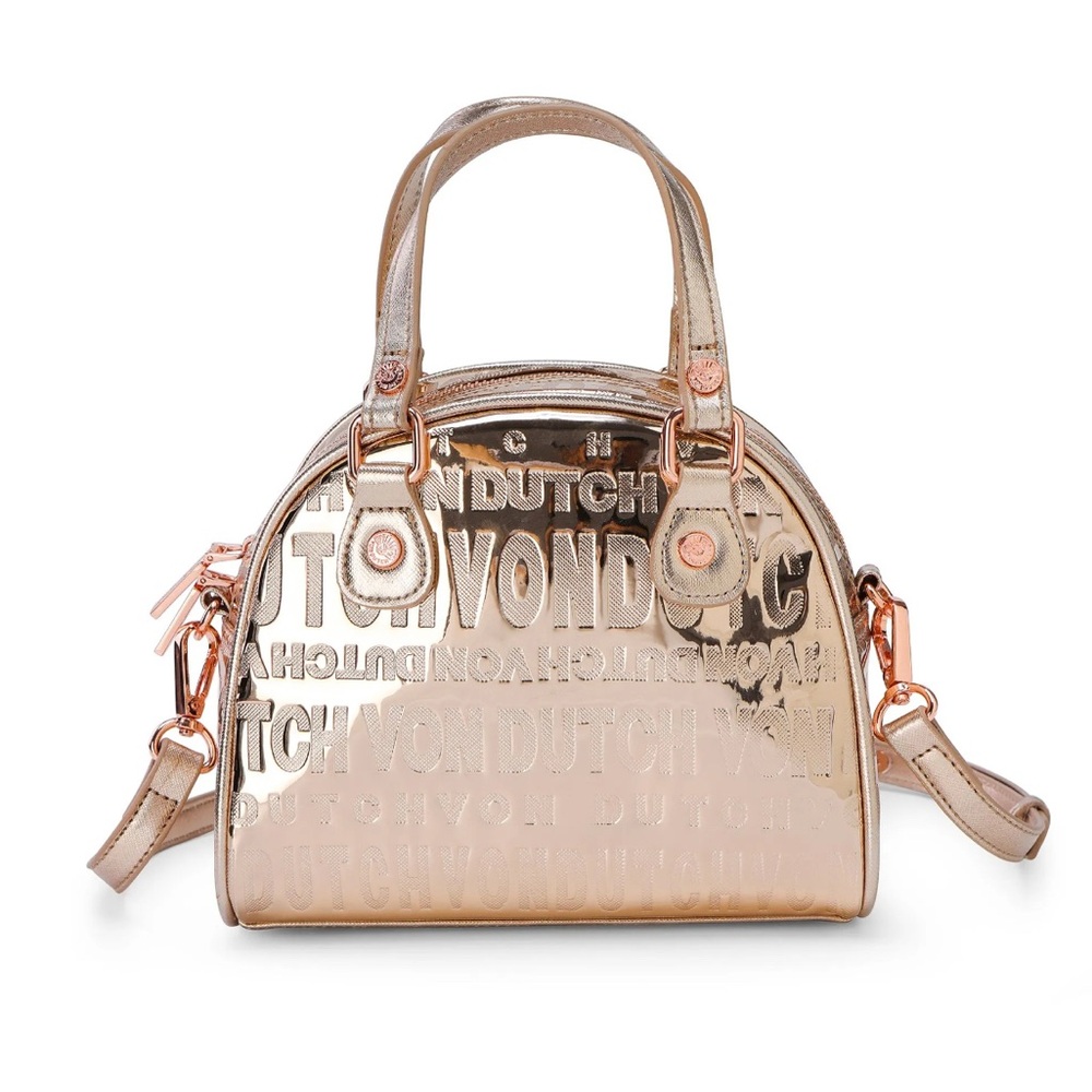 Von Dutch Black and Yellow Winged Mini Bag - Picture 4 of 5